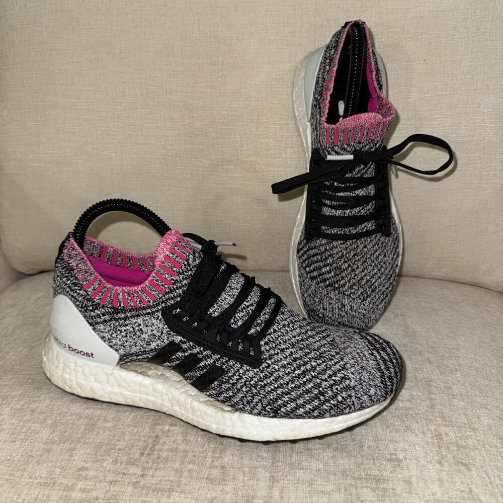 Adidas Ultraboost X BB6524 Shock-Pink Breast Cancer Ribbon Knit Women’s Size 6.5